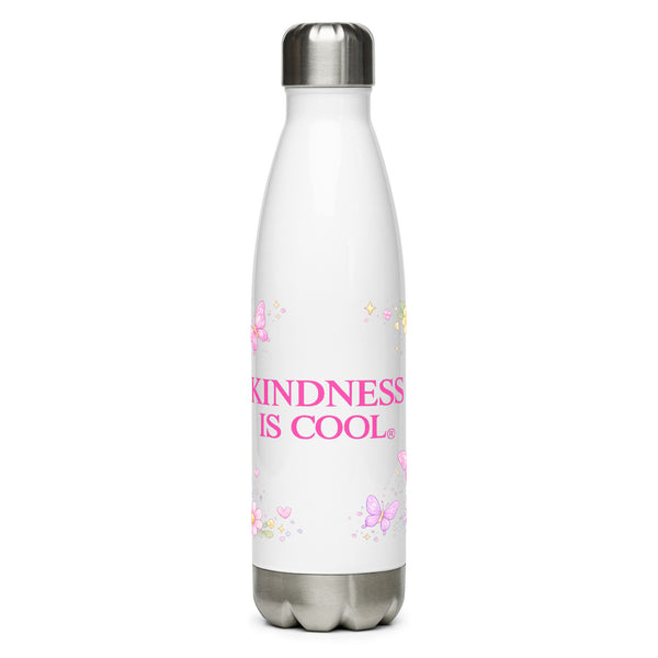 Kindness is Cool® floral - Stainless steel water bottle